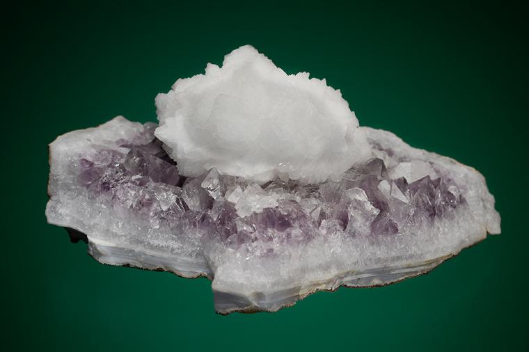 GOOSECREEKITE on QUARTZ var. Amethyst